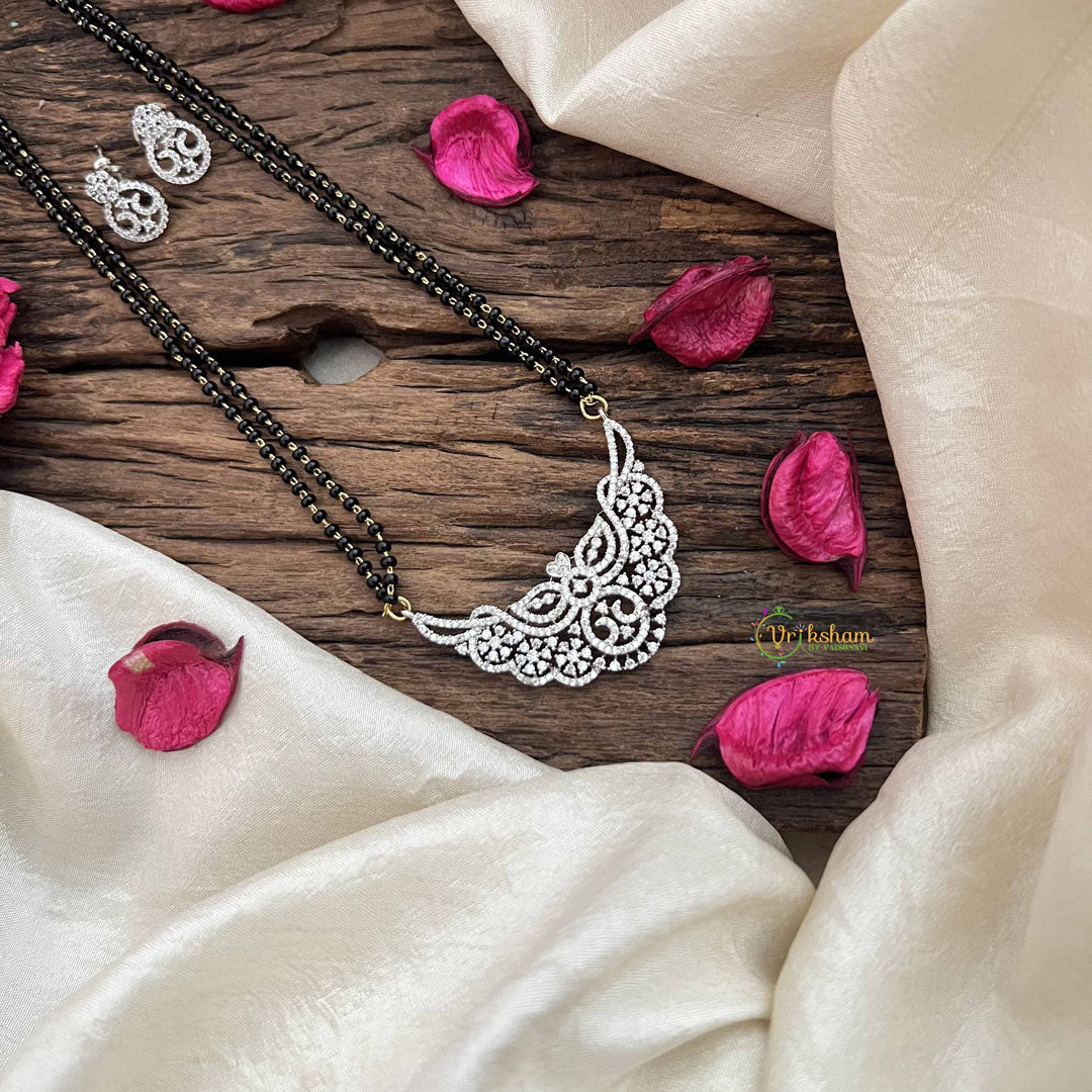Vriksham Forever Shine Floral AD  Stone Mangalsutra-G20634