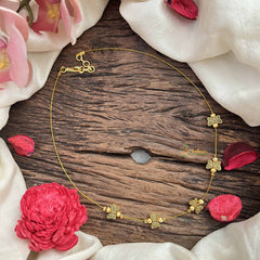 Vriksham Golden Look 5 Butterfly Pendant Invisible Chain-G20604