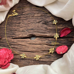 Vriksham Golden Look 5 Butterfly Pendant Invisible Chain-G20604