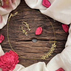 Vriksham Golden Look Buteerfly Pendant Invisible Chain-G20603