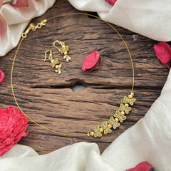 Vriksham Golden Look Buteerfly Pendant Invisible Chain-G20603