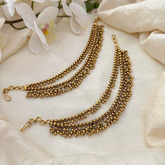 2 Layer Gold Bead Maatil-Ear Chain-G14247