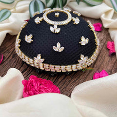Vriksham Simple Sophisticated Stone-Studded Hair Net With Hair Bun Cage Accessory-BH1275