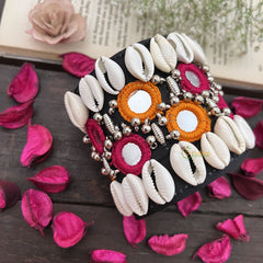 Vriksham Shell & Mirror Embellished Bohemian Bracelet-S1030