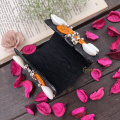 Vriksham Shell & Mirror Embellished Bohemian Bracelet-S1030