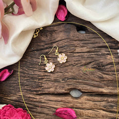 Vriksham Floral  Minakari Work Pendant Invisible Chain-Pitch-G20586