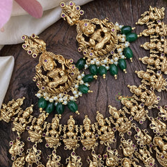 Exquisite Layered Royal Lakshmi High Neck Choker -G2357