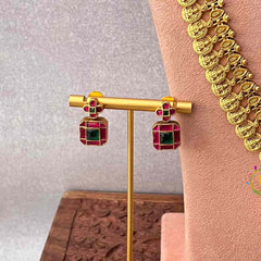 Vriksham Traditional Lakshmi Coin & Peacock Temple  Kundan Jadau Bridal Set-J4222