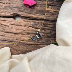 Vriksham Elegant Butterfly Pendant Invisible Chain-Purple-G20593