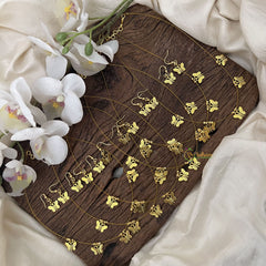 Vriksham Golden Butterfly Charms Invisible Pendant Chain-6 pieces Set-Return Gif-RG217