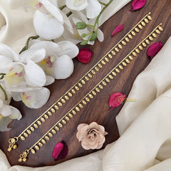 Vriksham Antique Designer Gold Look Alike Bridal Anklets-G17789
