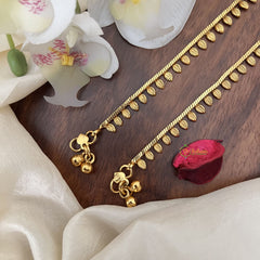 Vriksham Gold Look Alike Leaf Shape Bridal Anklets-G17794