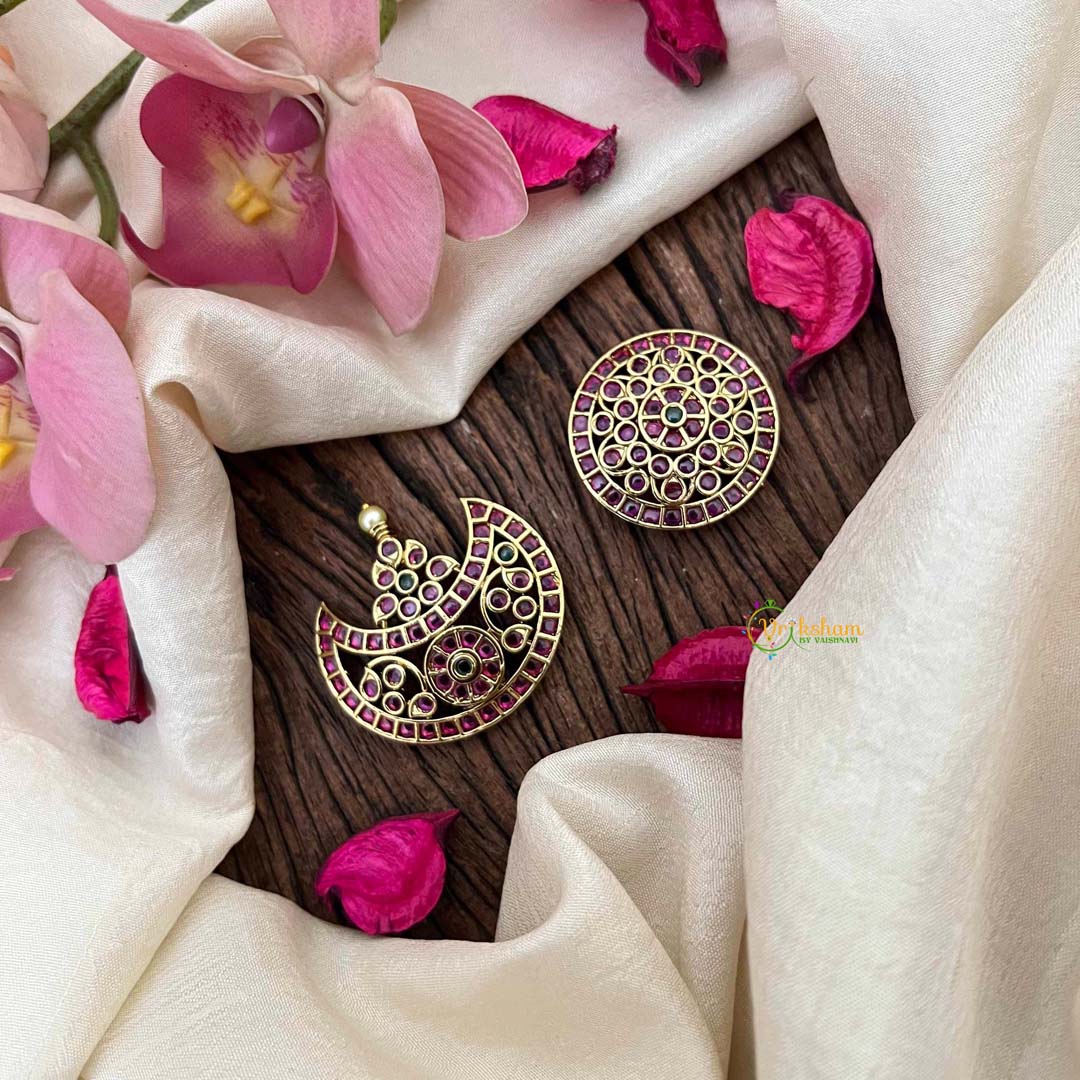 Vriksham Emerald Centerpiece Floral Hair Chandran & Suryan Billai-G21392