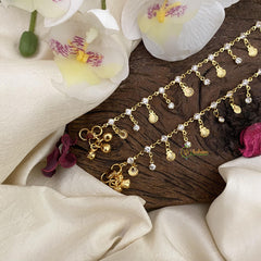 Vriksham AD Stone Gold Look Alike Anklets-G15934