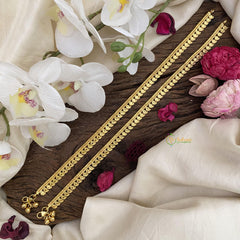 Vriksham Gold Look Alike Manga Shape Bridal Anklets-G15930