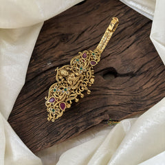 Gold Look Alike Lakshmi Hair clip -Gold Bead-G11254