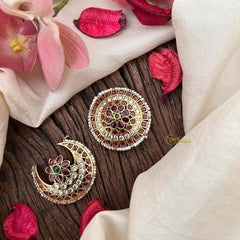 Vriksham Premium Floral  Style  Motif Stone Chandran & Suryan Billai-G21398