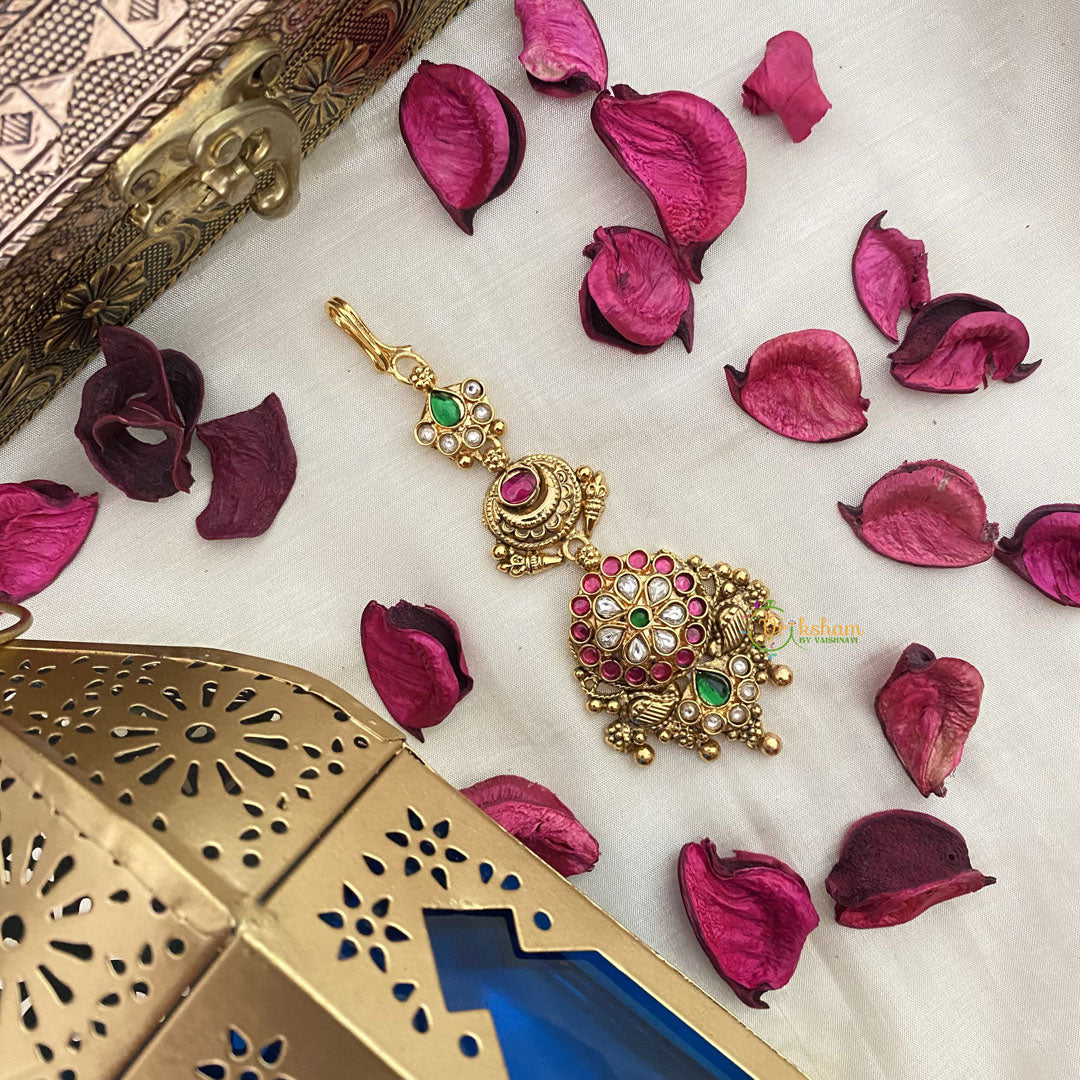 Vriksham Unique Floral 1 gm Gold Maang Tikka-G17086