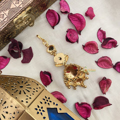 Vriksham Unique Floral 1 gm Gold Maang Tikka-G17086