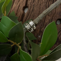 Simple White Tone Toe Rings-Leaf-G14293