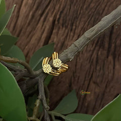 Premium Gold Alike Floral Toe Rings-G14296