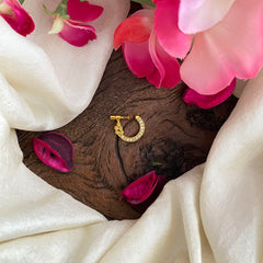 Designer White AD Stone Nath / Nose pin-G13921