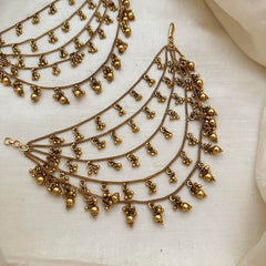 Premium 5 Layer Gold Bead Maatil-Ear Chain-G14307