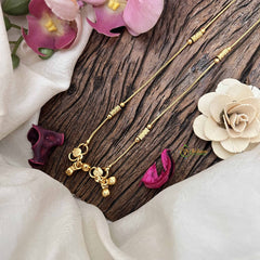 Vriksham Elegant Gold Look Alike Square Anklets-G20677