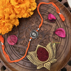 Vriksham Rakshabandhan Sliver Hanumanth Face Rakhi-RB218