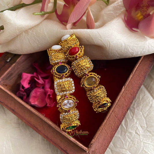 Premium Gold Alike AD Stone Bangle Set - G11698