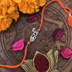 Vriksham Rakshabandhan Sliver Plated Karn Name Rakhi -RB208