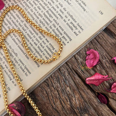 Vriksham Box Link Gold Plated Daily Wear Chain-G20040