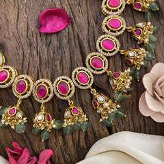 Vriksham Premium Jadau Kundan Choker Neckpiece-J2580