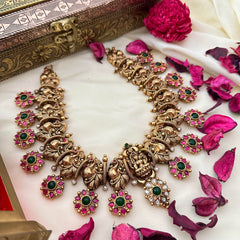 Elegant 1 gm Gold Peacock Floral Neckpiece-G14333