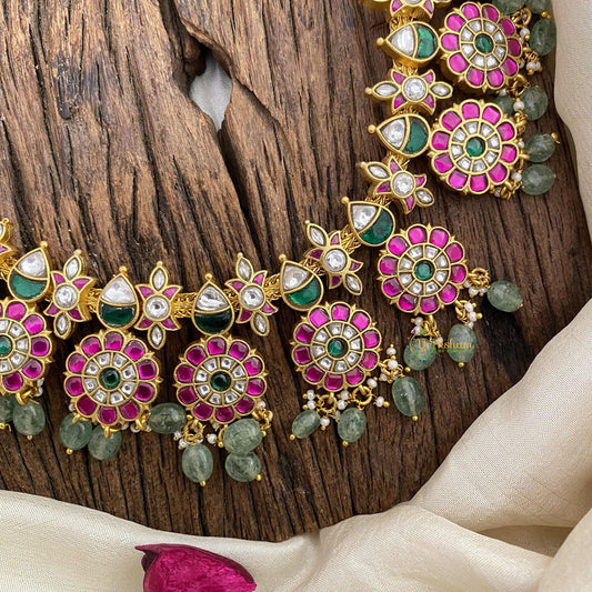 Vriksham Floral Jadau Kundan Neckpiece-J2617