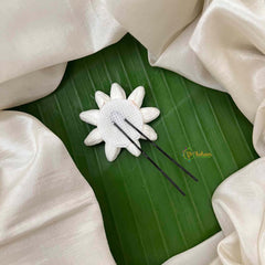 Vriksham Jasmine Bud & Red Green  Kemp Stone U-Pin Flower Accessories-KH1274