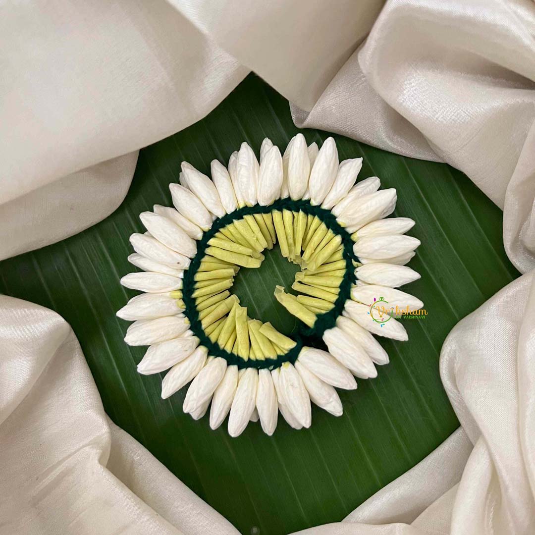Vriksham Rich Look Artificial Jasmine Bud Gajra  Flower Accessories-KH1266