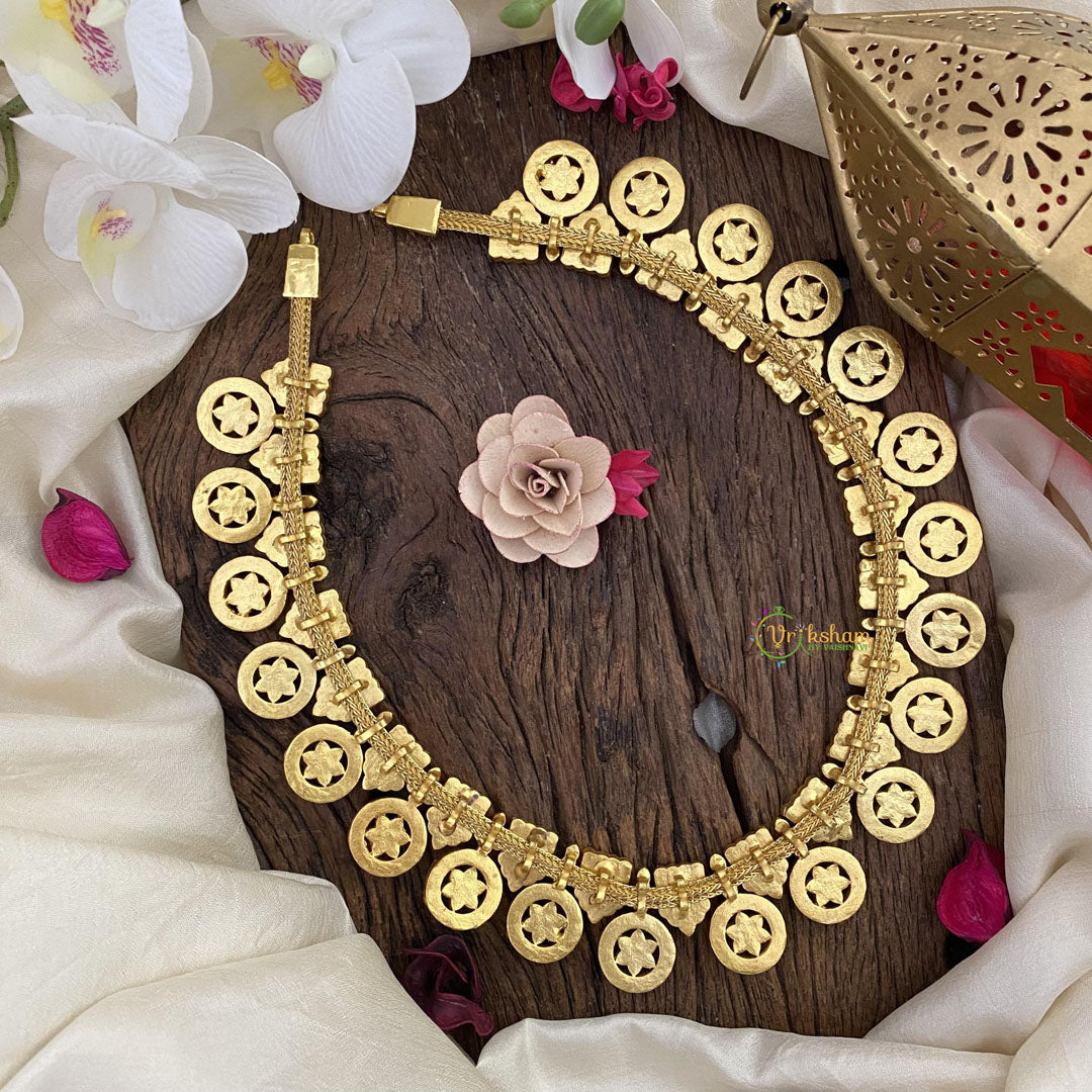 Vriksham Jadau Kundan Coin Neckpiece-J2619