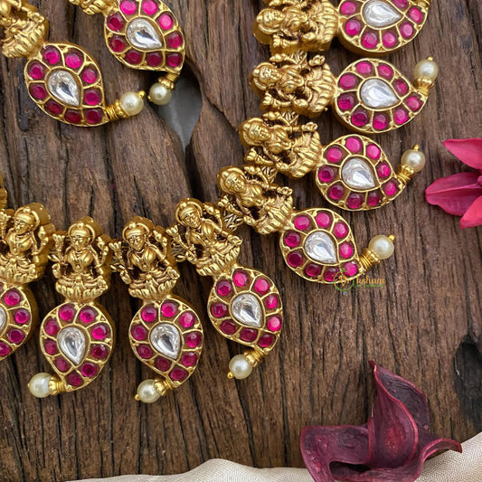 Vriksham Exclusive Lakshmi Manga Jadau Kundan Short Neckpiece-J2622