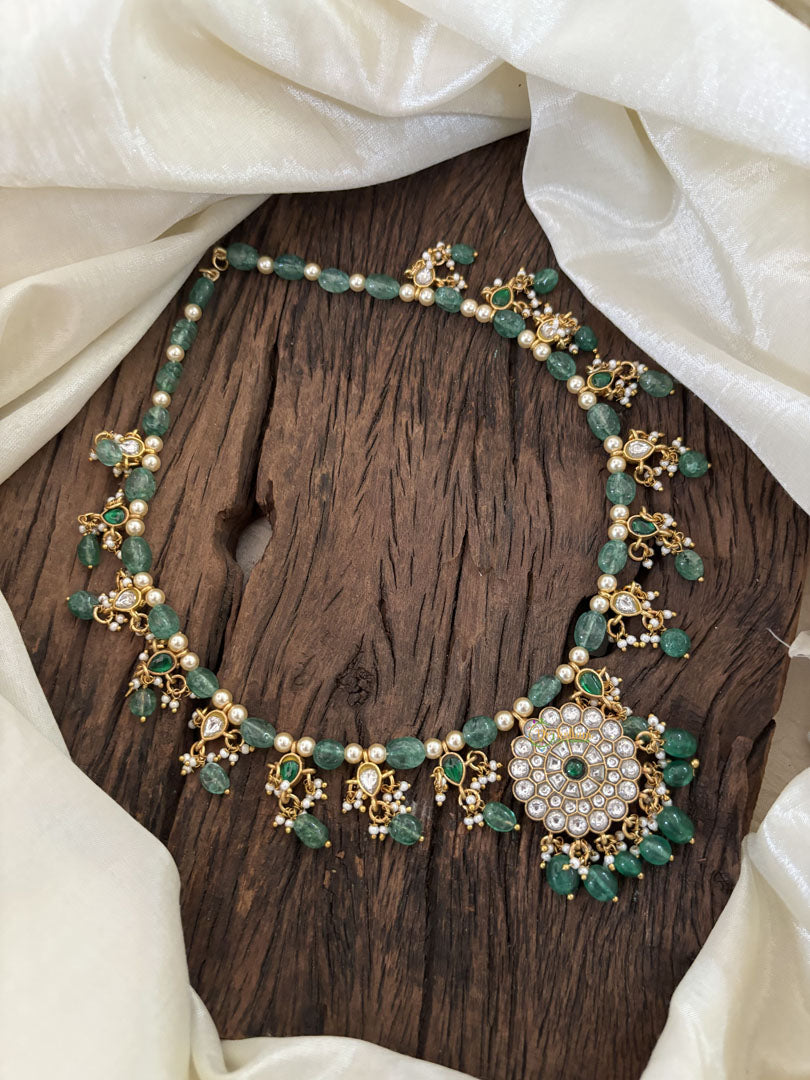 Designer Jadau Kundan Short Neckpiece -J1861