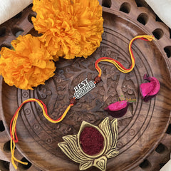 Vriksham Rakshabandhan Sliver Plated Best Brother Rakhi-RB178