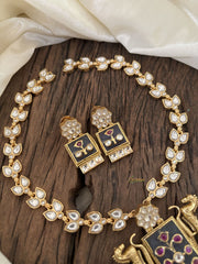 Designer Jadau Kundan Short Neckpiece -J1850