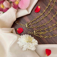 Vriksham Antique Gold Finish 3-Layer Spiral Motif Maatil-G21419