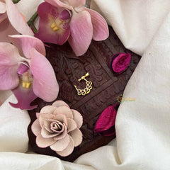 Vriksham Floral Design Press Naths/Nose Pin-Red-G20758