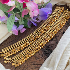 Premium Gold Look Alike Bridal Anklets-G14042