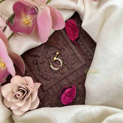 Vriksham Eye Style Press Naths/Nose Pin-Red White-G20730