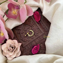 Vriksham Eye Style Press Naths/Nose Pin-Red White-G20730