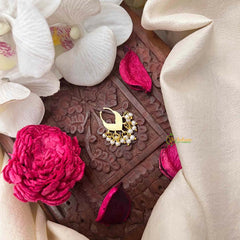 Vriksham Indian Bridal  Leaf Style Red Kundan Jadau Septum Ring-J4090