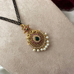 Premium Mangalsutra Chain with Pendant-Pearls-G12731