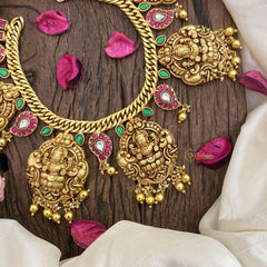 Vriksham Jadau Kundan 5 Lakshmi Short Neckpiece-J2601